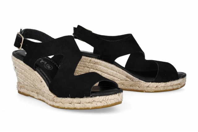 SANDALIA NEGRO YUSTE NATURAL