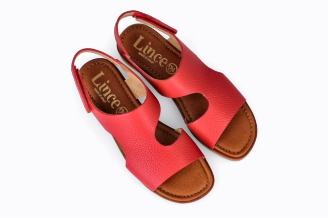 SANDALIA BUGUI ROJO ARUBA OCRE