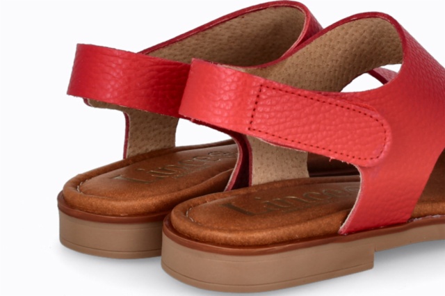 SANDALIA BUGUI ROJO ARUBA OCRE