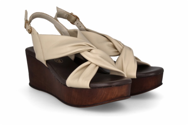 SANDALIA FLORENCIA BEIGE CANDELA NUEZ