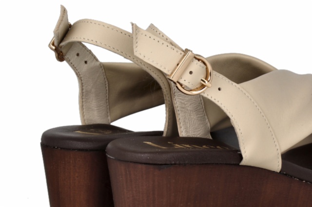 SANDALIA FLORENCIA BEIGE CANDELA NUEZ