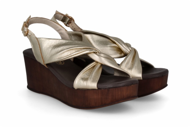 SANDALIA FLORENCIA PLATINO CANDELA NUEZ