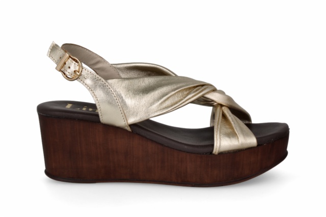 SANDALIA FLORENCIA PLATINO CANDELA NUEZ