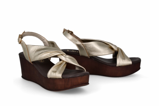 SANDALIA FLORENCIA PLATINO CANDELA NUEZ