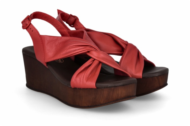 SANDALIA FLORENCIA ROJO CANDELA NUEZ