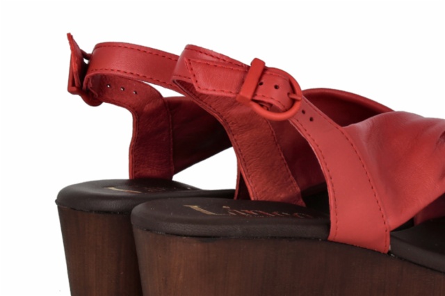 SANDALIA FLORENCIA ROJO CANDELA NUEZ