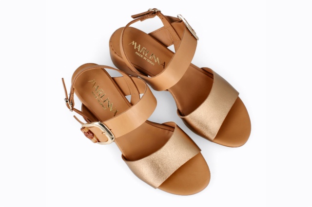 SANDALIA PIEL ECLAT SELMA CAMEL