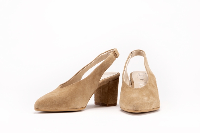ZAPATO SALON TACON  CAMEL