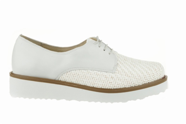 BLUCHER TRENZADO BLANCO