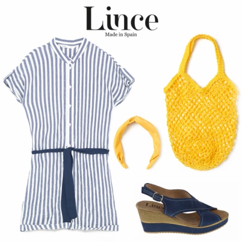 Estilo navy y cuñas Lince Shoes