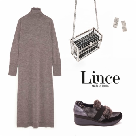 Knit dress y sneakers Lince Shoes